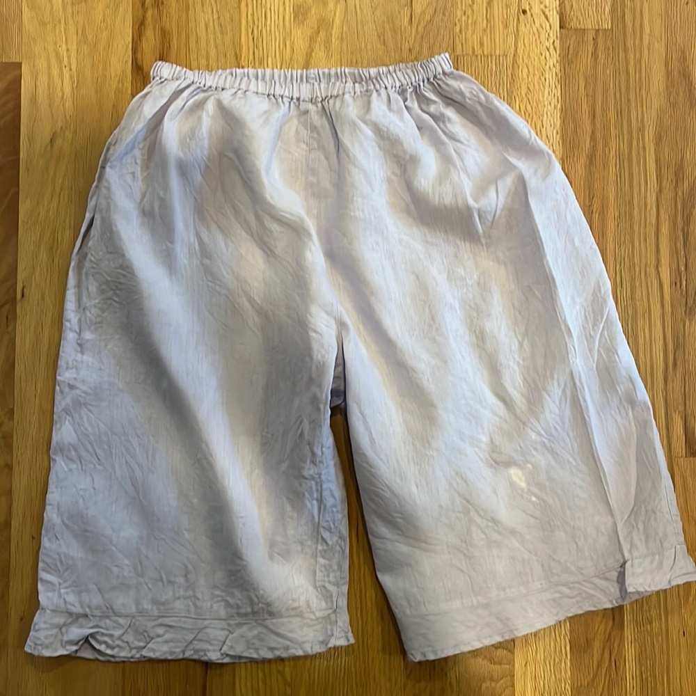 Lavender linen bloomers by Flax